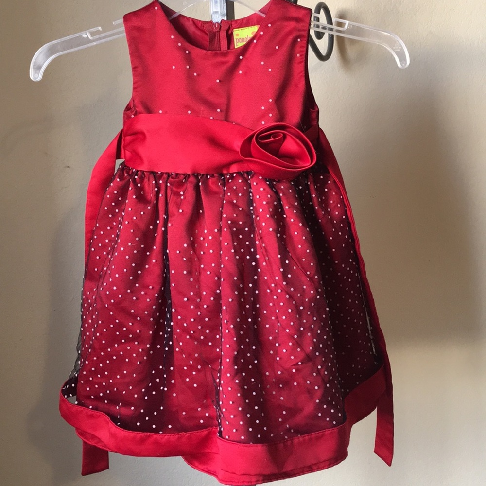 T2 red dress